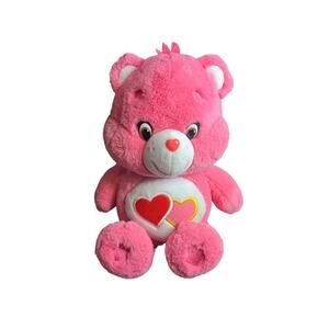 Care Bears Jumbo 12" Pink and‎ Red Love A Lot Bear Heart Plush Toy 2015